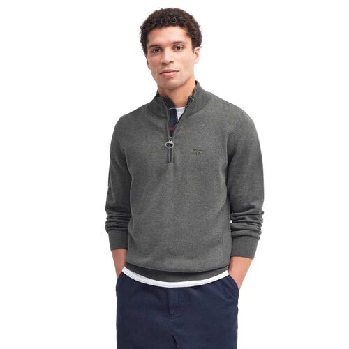Barbour Cotton Half Zip Knitted Jumper